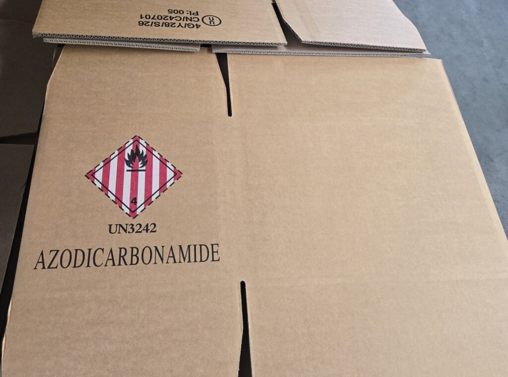 un certified hazardous goods carton